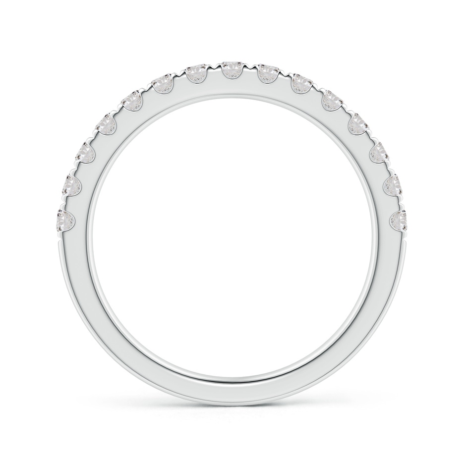 2mm IJI1I2 Half Eternity Round Diamond Wedding Band for Her in White Gold side-1