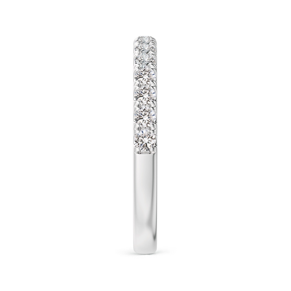 2mm IJI1I2 Half Eternity Round Diamond Wedding Band for Her in White Gold side-2
