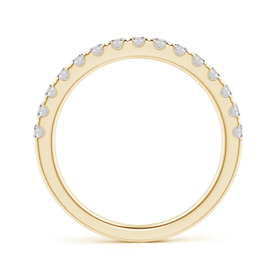 2mm IJI1I2 Half Eternity Round Diamond Wedding Band for Her in Yellow Gold side-1