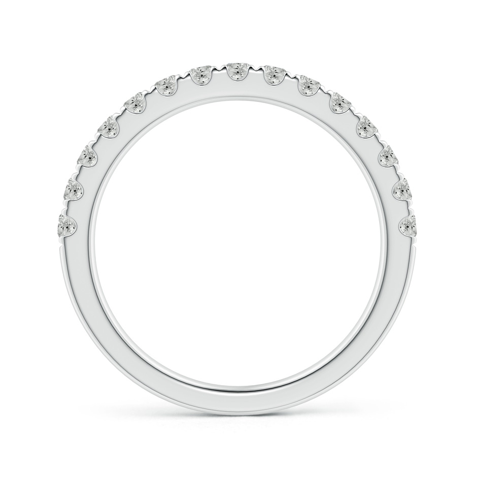 2mm KI3 Half Eternity Round Diamond Wedding Band for Her in White Gold side-1