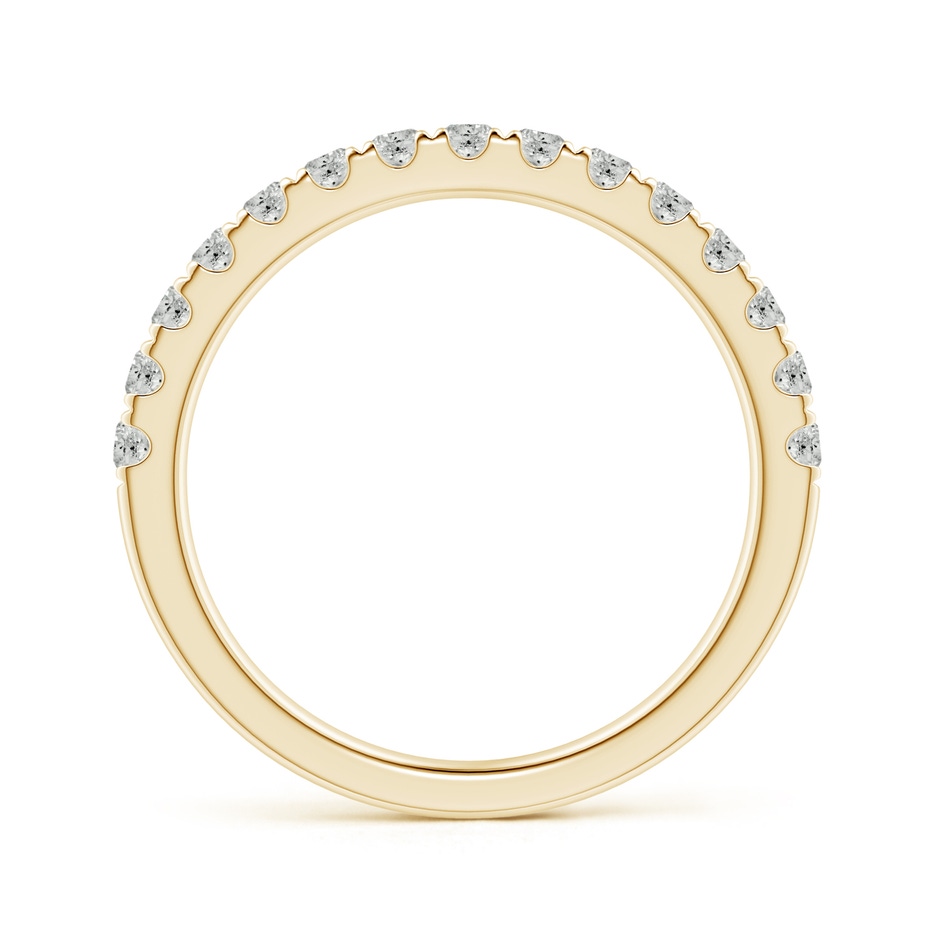 2mm KI3 Half Eternity Round Diamond Wedding Band for Her in Yellow Gold side-1
