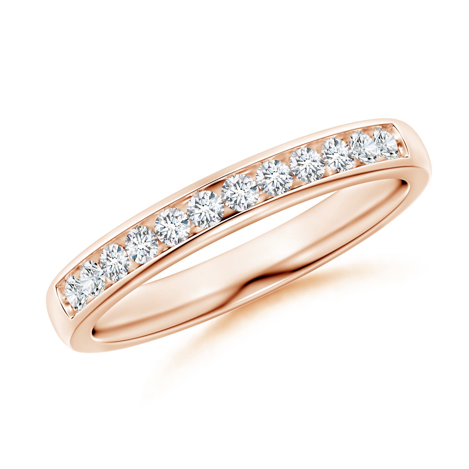 G, VS2 / 0.25 CT / 14 KT Rose Gold