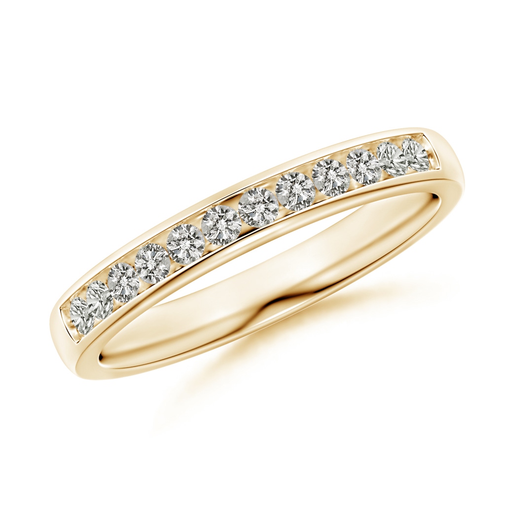 1.7mm KI3 Channel-Set Half Eternity Diamond Wedding Ring for Women in 10K Yellow Gold
