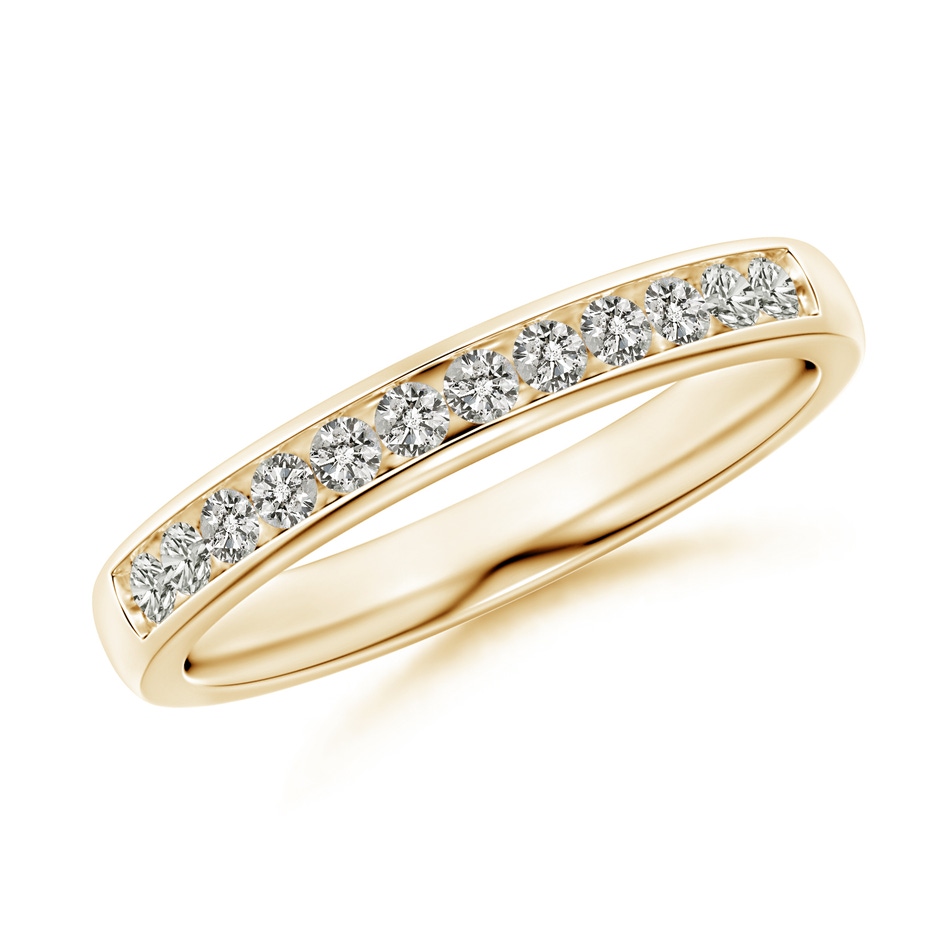 1.7mm KI3 Channel-Set Half Eternity Diamond Wedding Ring for Women in 10K Yellow Gold 
