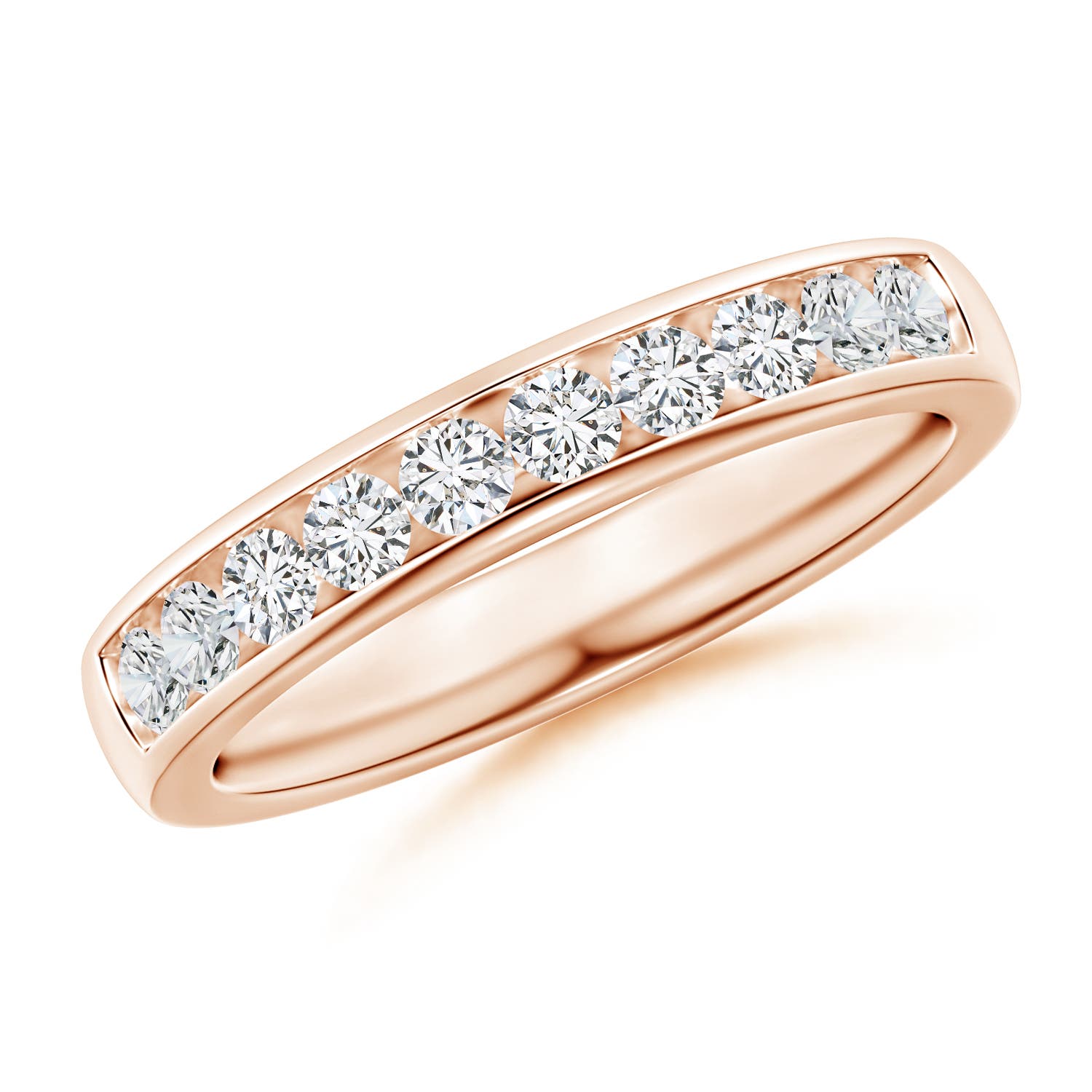 H, SI2 / 0.52 CT / 14 KT Rose Gold