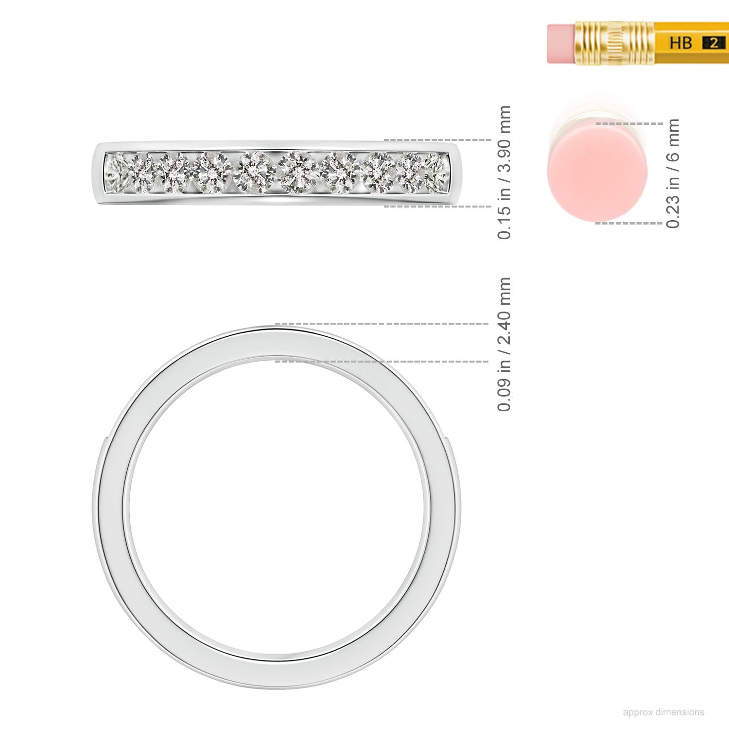 K, I3 / 0.52 CT / 14 KT White Gold