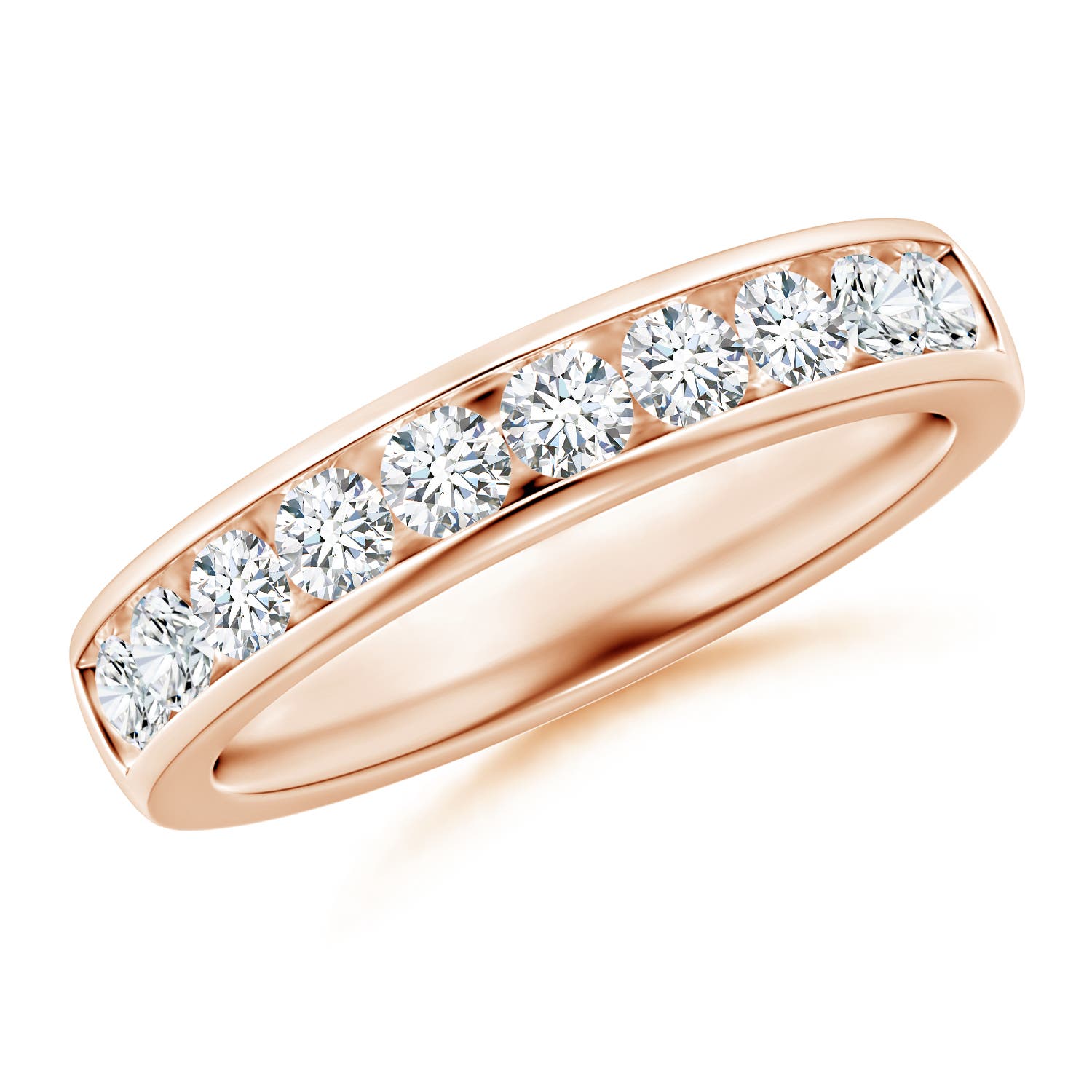 G, VS2 / 0.74 CT / 14 KT Rose Gold