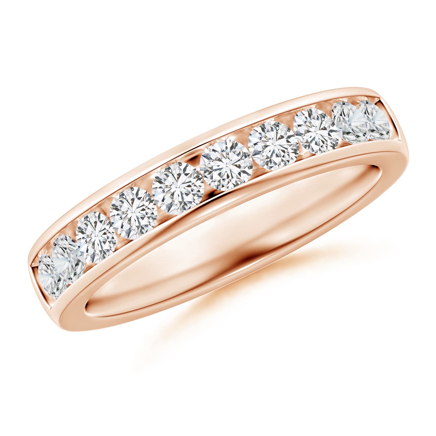 H, SI2 / 0.74 CT / 14 KT Rose Gold