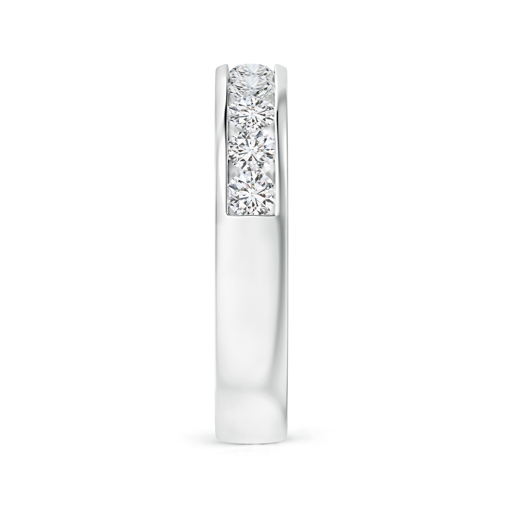 2.6mm HSI2 Channel-Set Half Eternity Diamond Wedding Ring for Women in White Gold Side 299