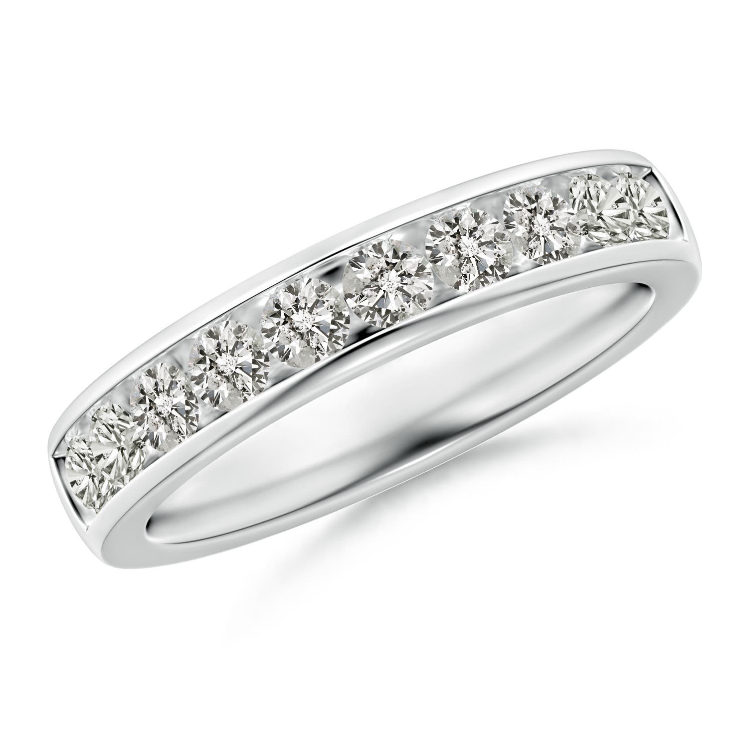 K, I3 / 0.74 CT / 14 KT White Gold