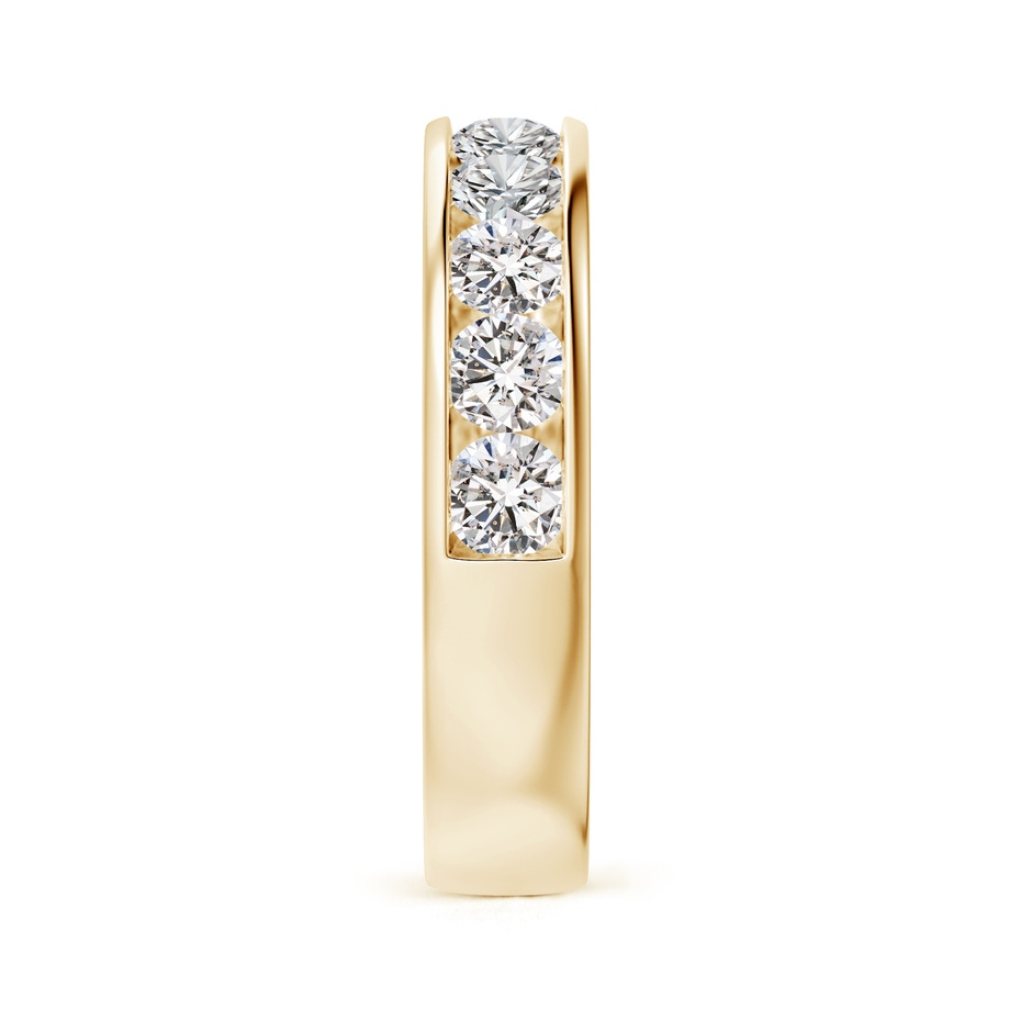 3.4mm IJI1I2 Channel-Set Half Eternity Diamond Wedding Ring for Women in Yellow Gold side 299
