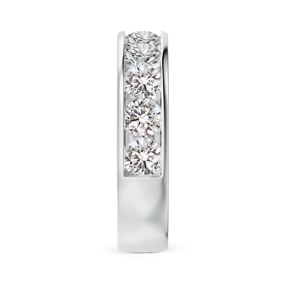 3.8mm IJI1I2 Channel-Set Half Eternity Diamond Wedding Ring for Women in White Gold side 299