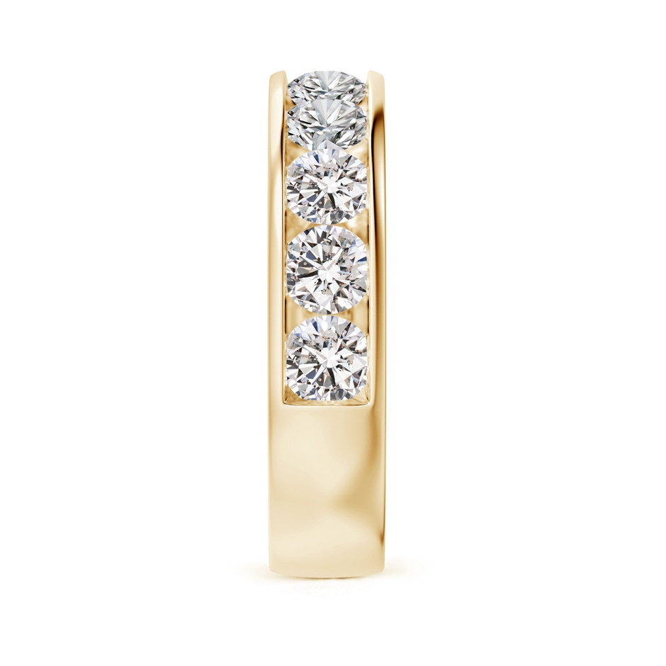 3.8mm IJI1I2 Channel-Set Half Eternity Diamond Wedding Ring for Women in Yellow Gold side 299