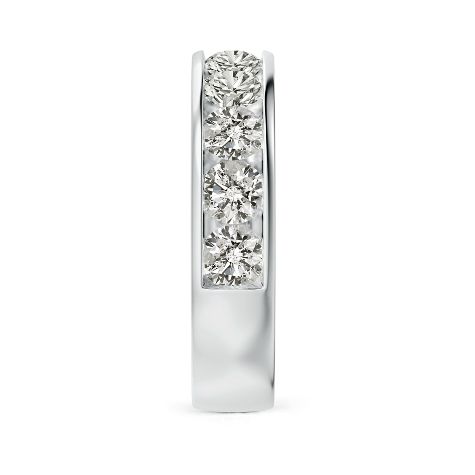 3.8mm KI3 Channel-Set Half Eternity Diamond Wedding Ring for Women in P950 Platinum side 299