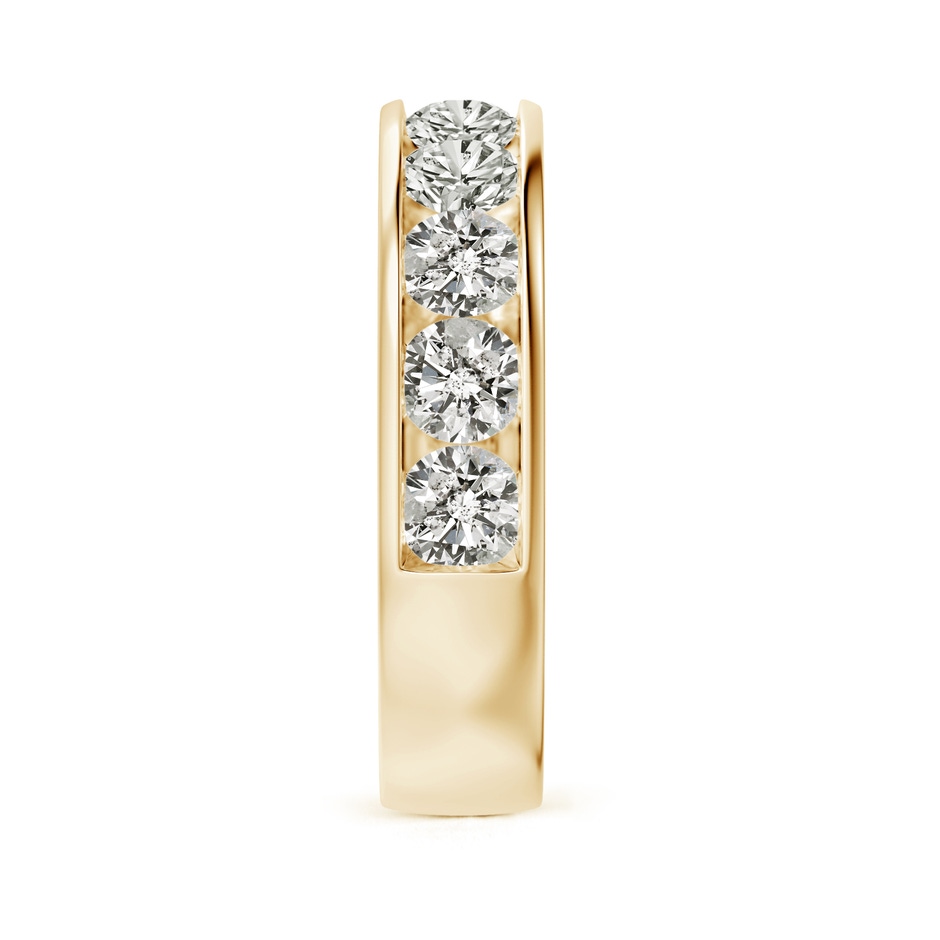 3.8mm KI3 Channel-Set Half Eternity Diamond Wedding Ring for Women in Yellow Gold side 299