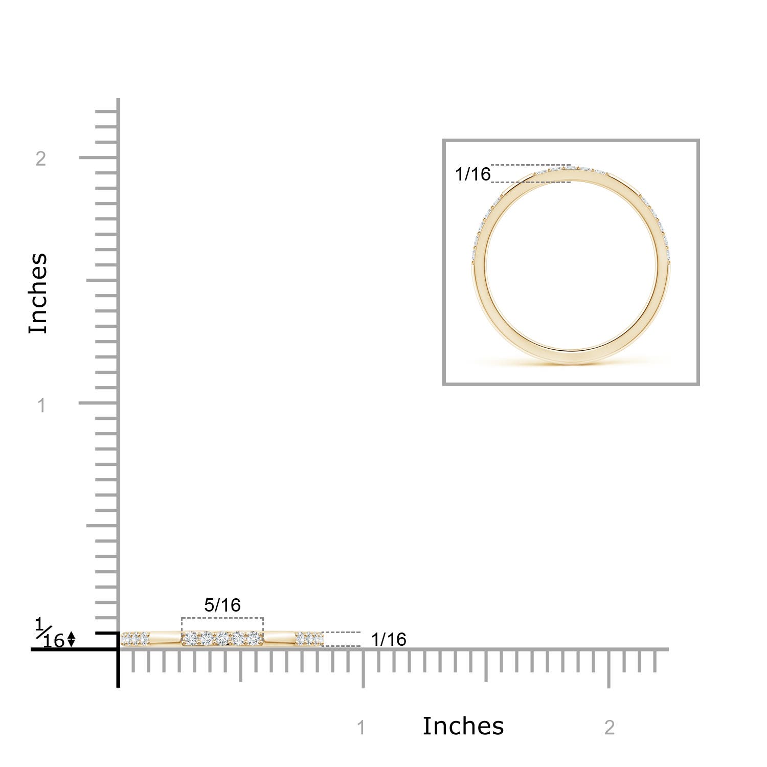 F-G, VS / 0.15 CT / 14 KT Yellow Gold