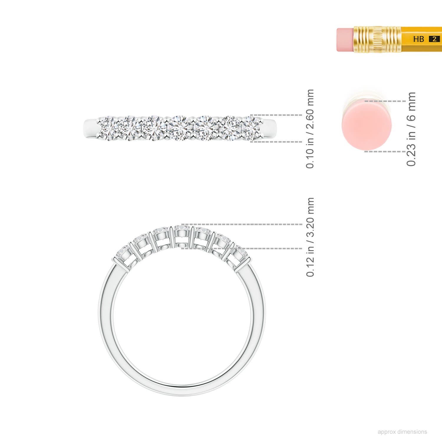 H, SI2 / 0.52 CT / 14 KT White Gold