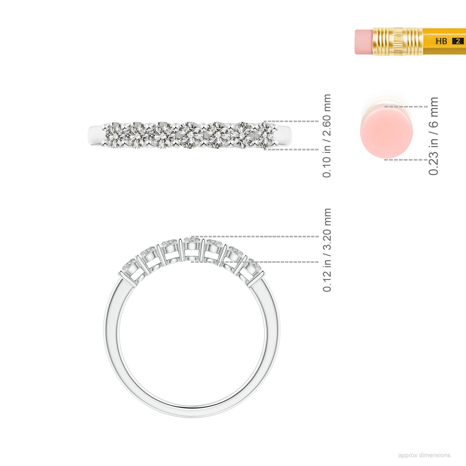 K, I3 / 0.52 CT / 14 KT White Gold