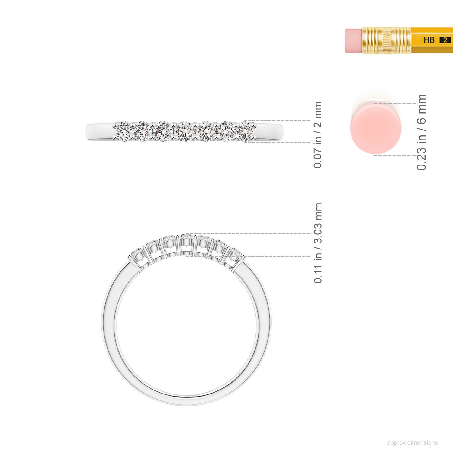 I-J, I1-I2 / 0.25 CT / 14 KT White Gold