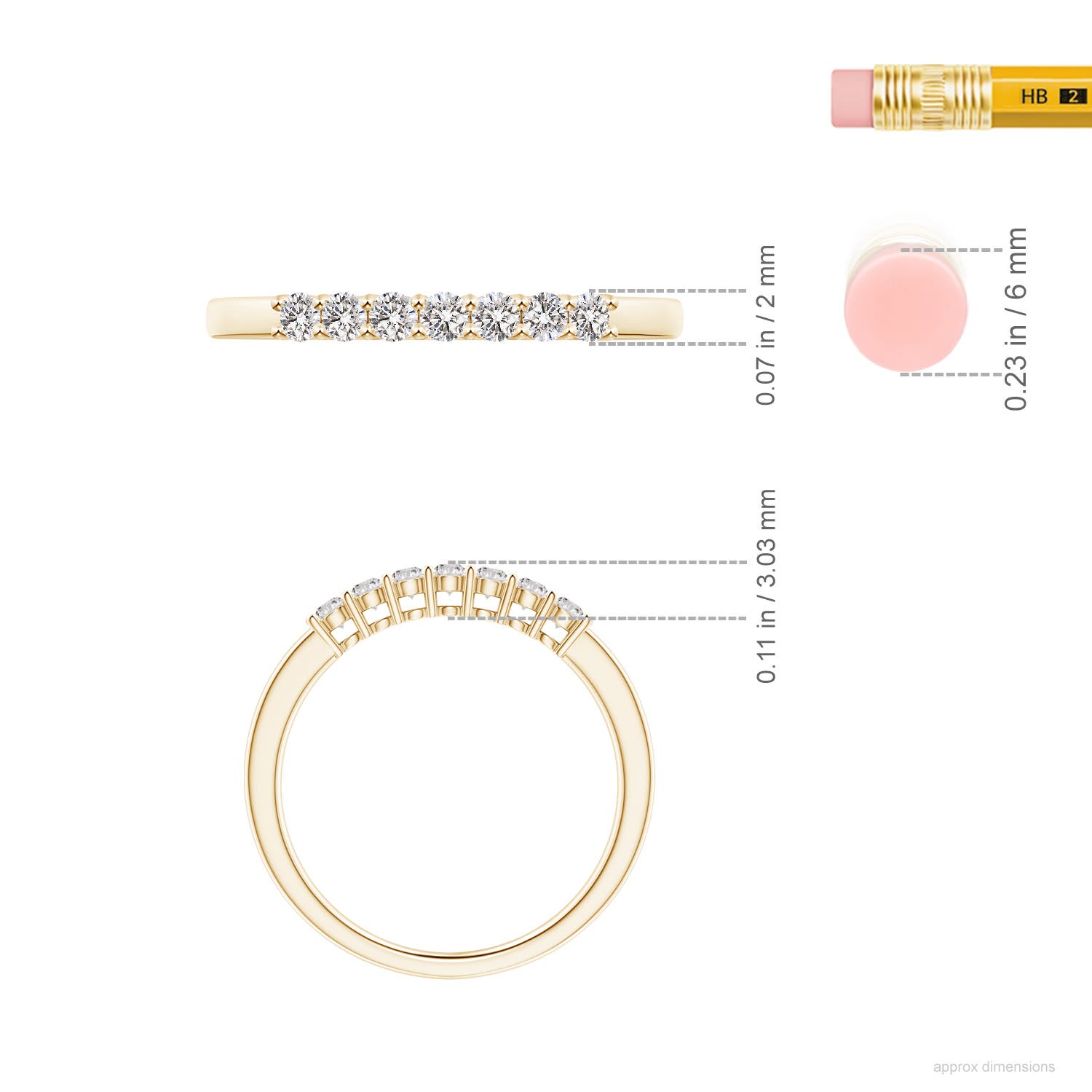 I-J, I1-I2 / 0.25 CT / 14 KT Yellow Gold