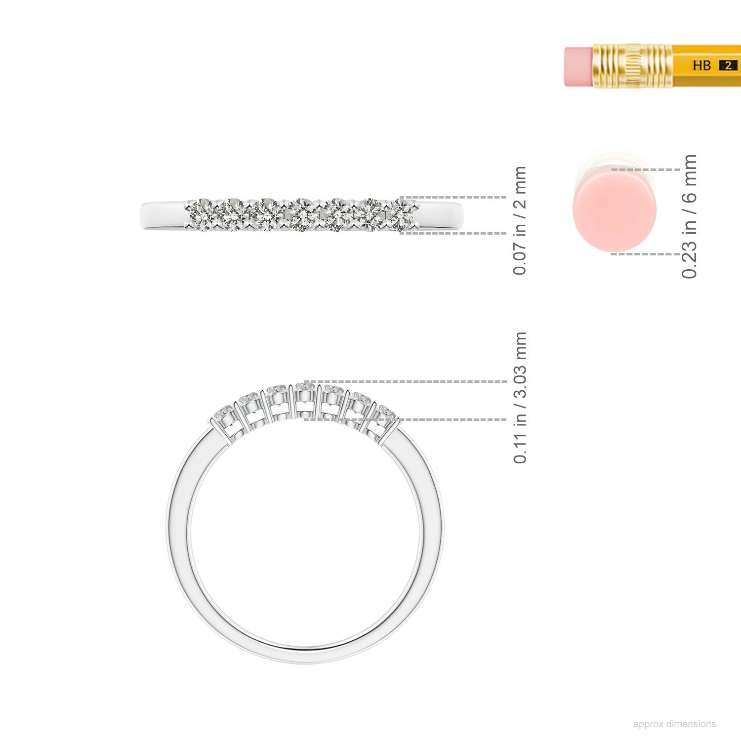 K, I3 / 0.25 CT / 14 KT White Gold