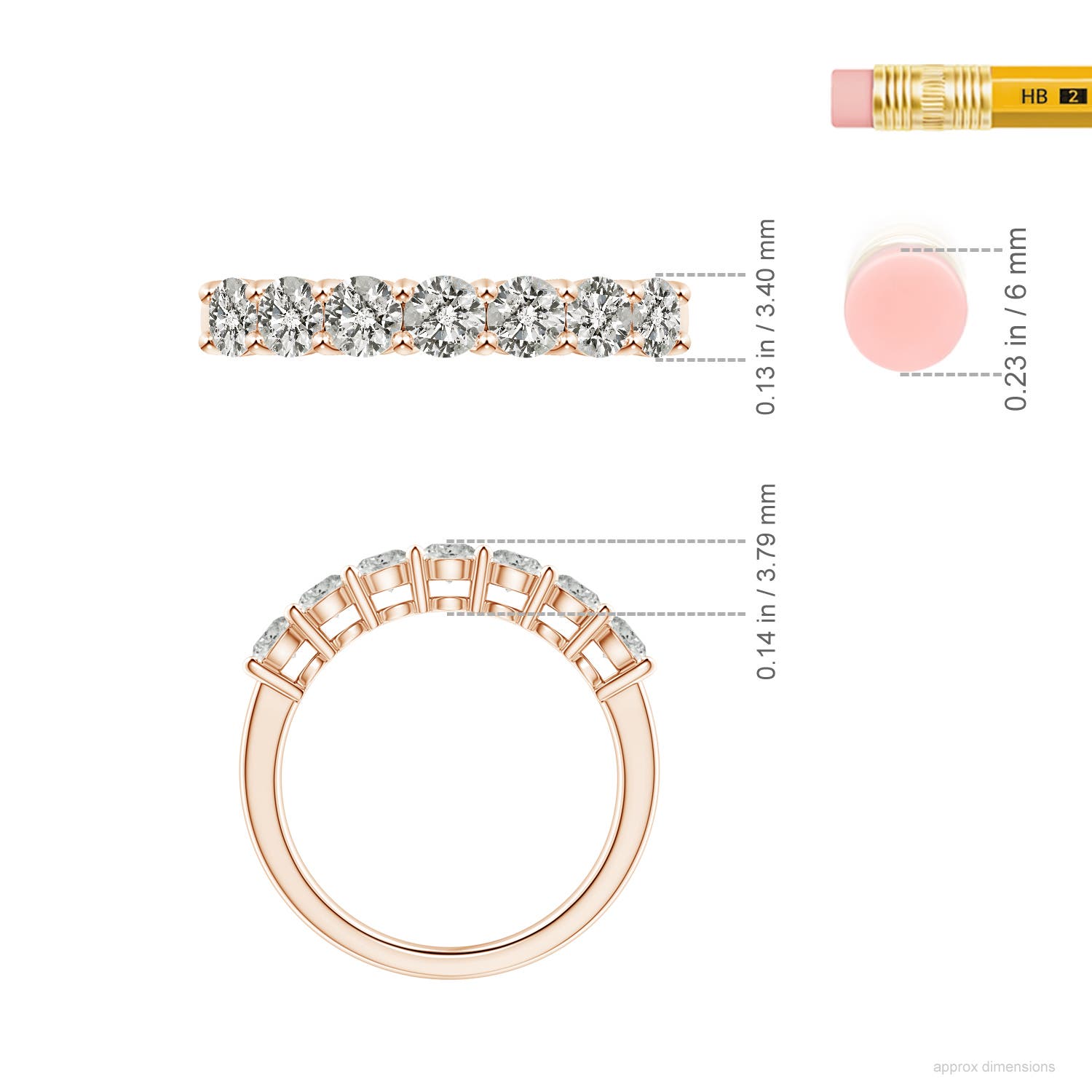 K, I3 / 1.02 CT / 14 KT Rose Gold