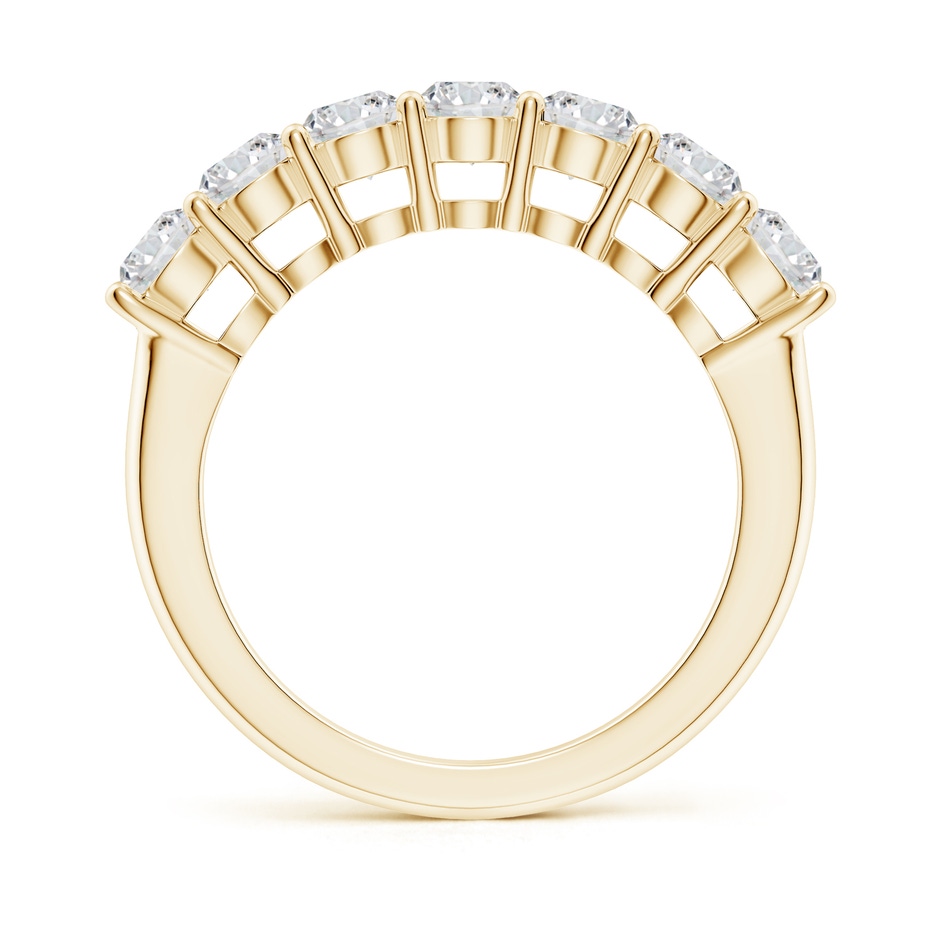 3.9mm HSI2 Half Eternity Seven Stone Diamond Wedding Band in Yellow Gold side 199