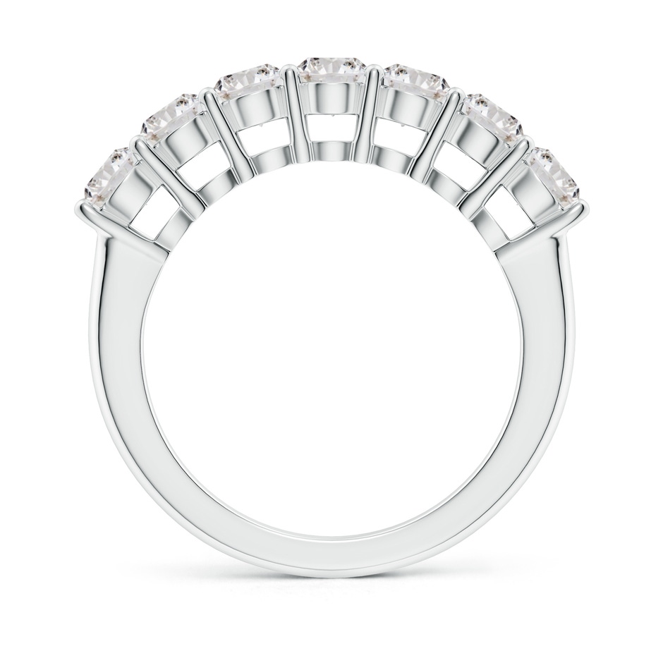 3.9mm IJI1I2 Half Eternity Seven Stone Diamond Wedding Band in White Gold side 199