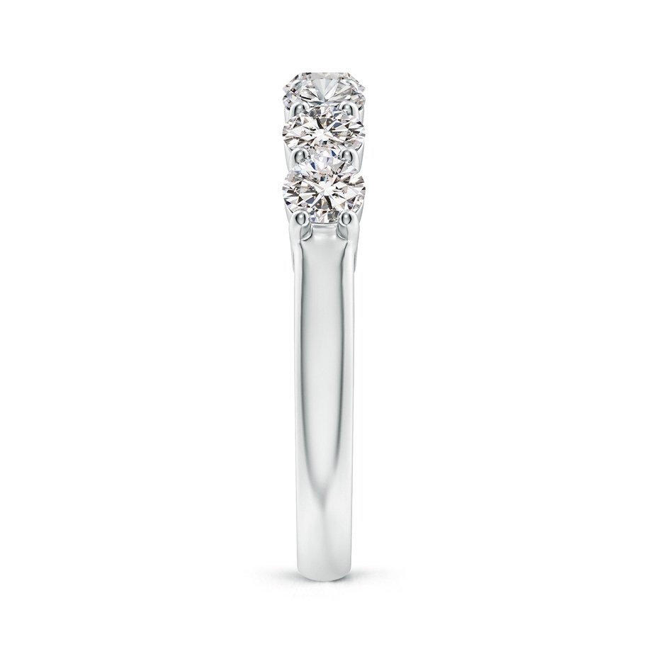 3.9mm IJI1I2 Half Eternity Seven Stone Diamond Wedding Band in White Gold side 299