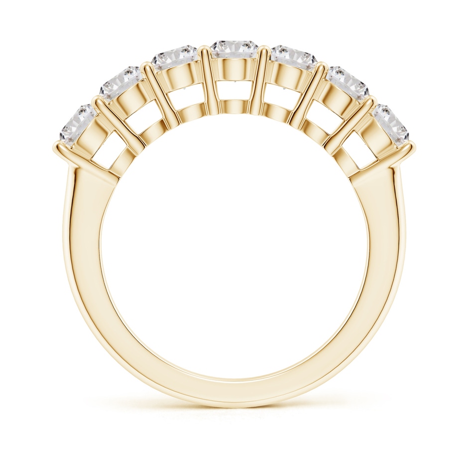 3.9mm IJI1I2 Half Eternity Seven Stone Diamond Wedding Band in Yellow Gold side 199
