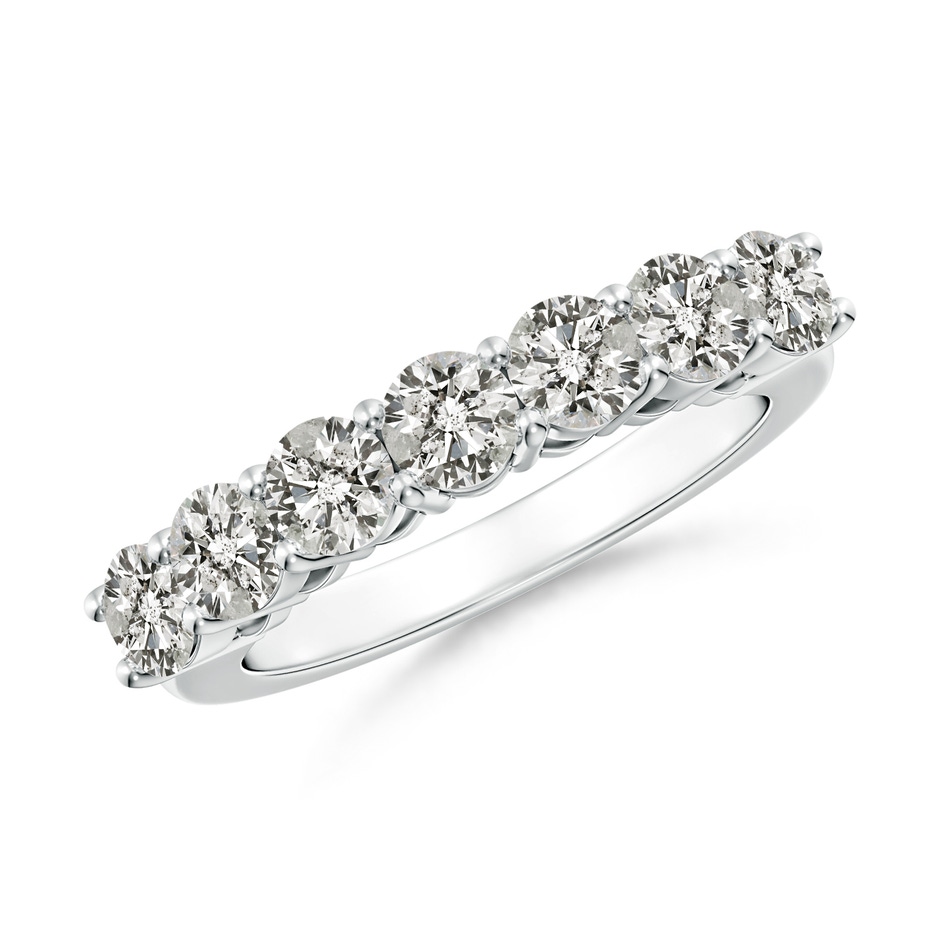 3.9mm KI3 Half Eternity Seven Stone Diamond Wedding Band in P950 Platinum 