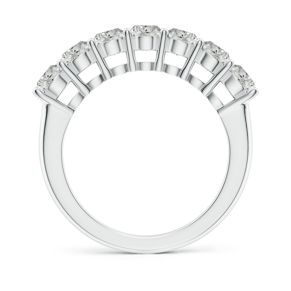 3.9mm KI3 Half Eternity Seven Stone Diamond Wedding Band in P950 Platinum side 199