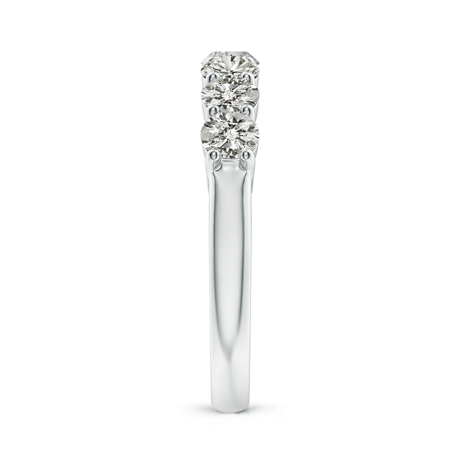 3.9mm KI3 Half Eternity Seven Stone Diamond Wedding Band in P950 Platinum side 299
