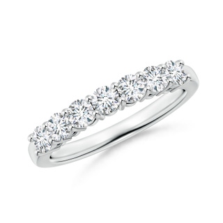 3mm GVS2 Half Eternity Seven Stone Diamond Wedding Band in P950 Platinum