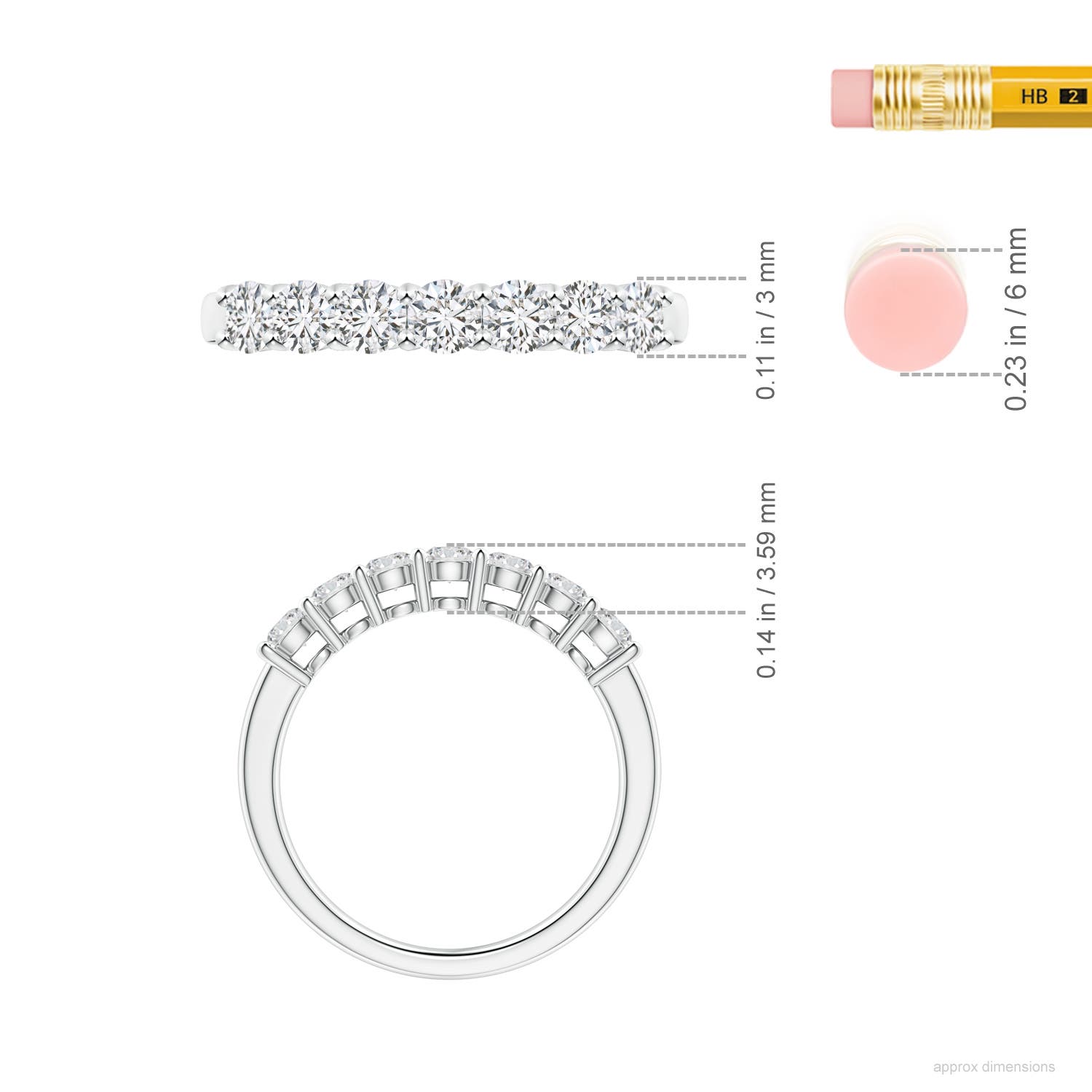 H, SI2 / 0.74 CT / 14 KT White Gold