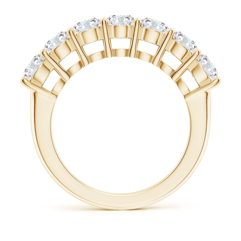4.2mm GVS2 Half Eternity Seven Stone Diamond Wedding Band in Yellow Gold side 199