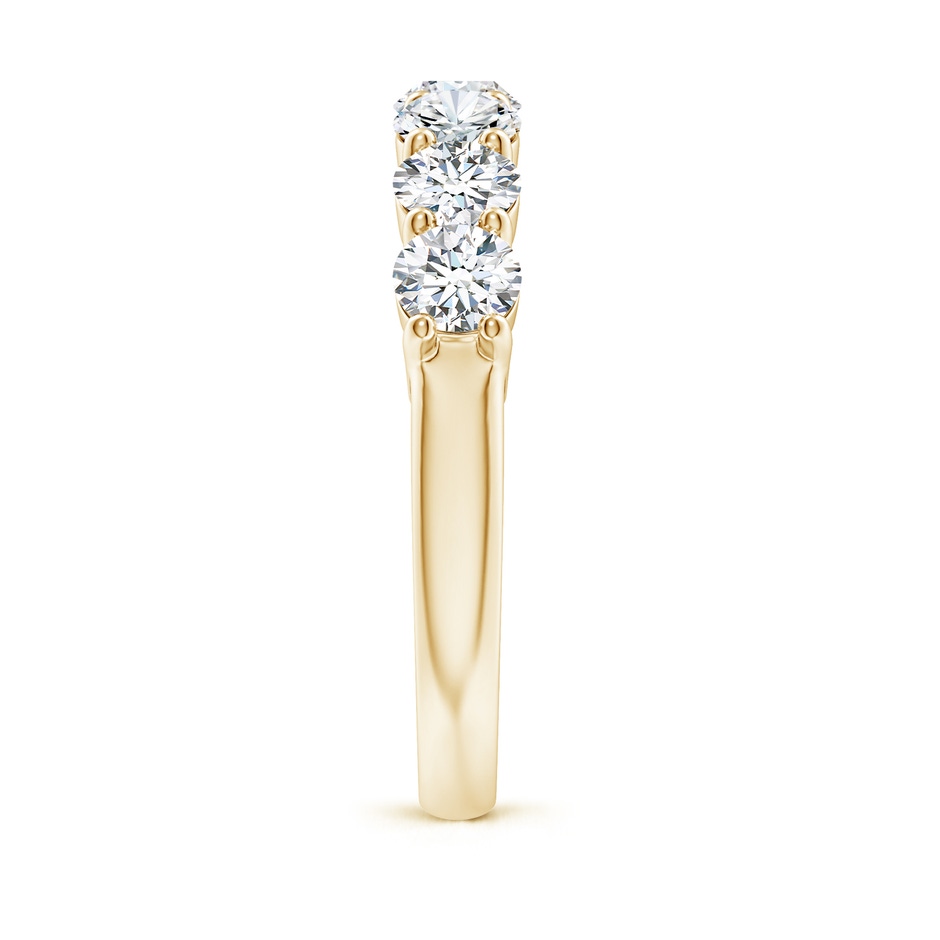 4.2mm GVS2 Half Eternity Seven Stone Diamond Wedding Band in Yellow Gold side 299