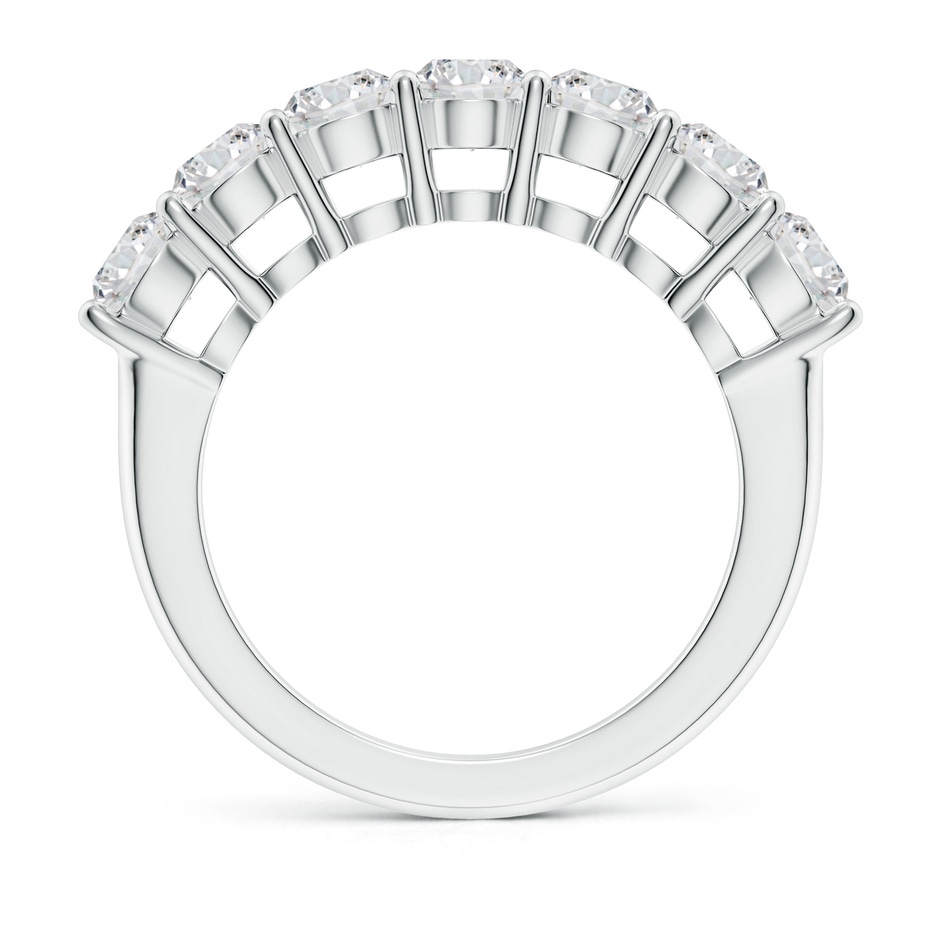 4.2mm HSI2 Half Eternity Seven Stone Diamond Wedding Band in White Gold side 199