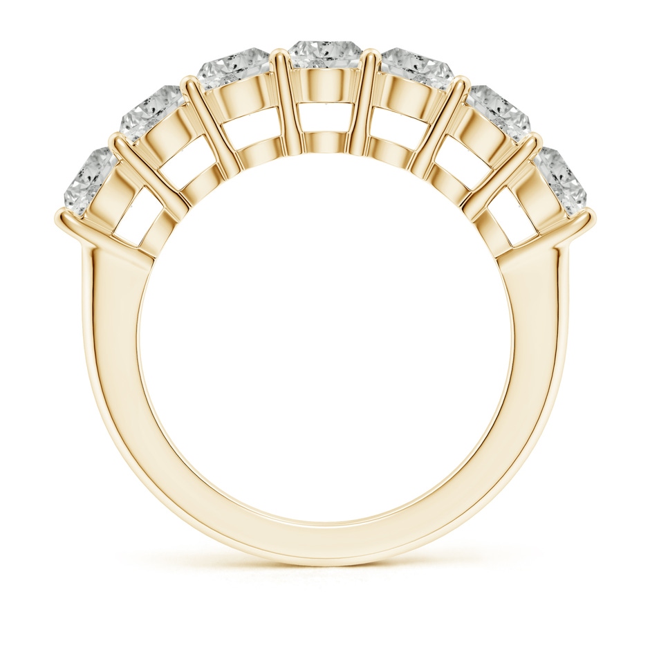 4.2mm KI3 Half Eternity Seven Stone Diamond Wedding Band in Yellow Gold side 199