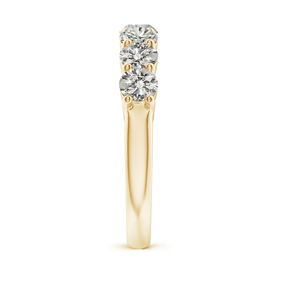 4.2mm KI3 Half Eternity Seven Stone Diamond Wedding Band in Yellow Gold side 299