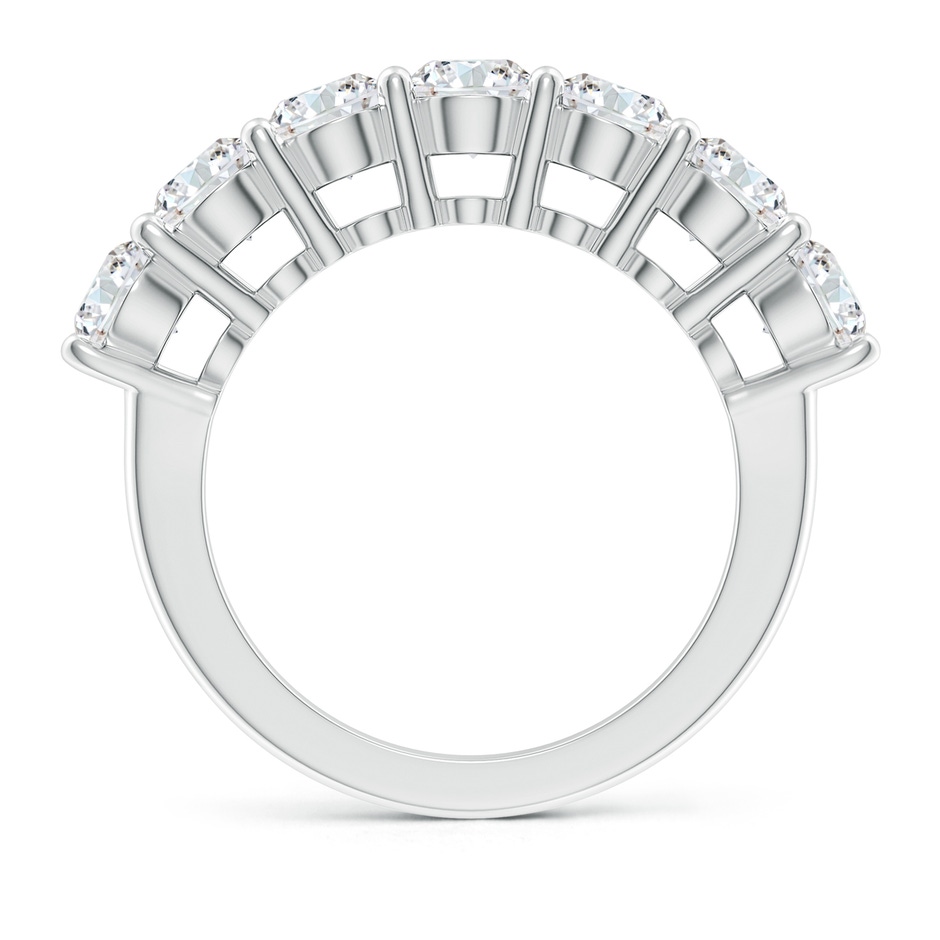 4.5mm GVS2 Half Eternity Seven Stone Diamond Wedding Band in White Gold side 199