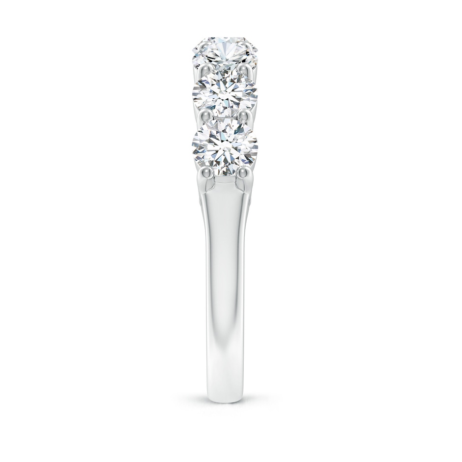 4.5mm GVS2 Half Eternity Seven Stone Diamond Wedding Band in White Gold side 299
