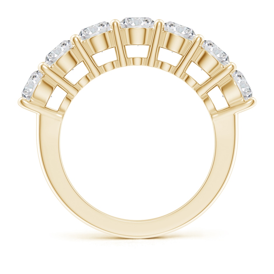 4.5mm HSI2 Half Eternity Seven Stone Diamond Wedding Band in Yellow Gold side 199