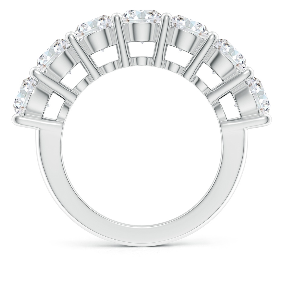 5.1mm GVS2 Half Eternity Seven Stone Diamond Wedding Band in P950 Platinum side 199