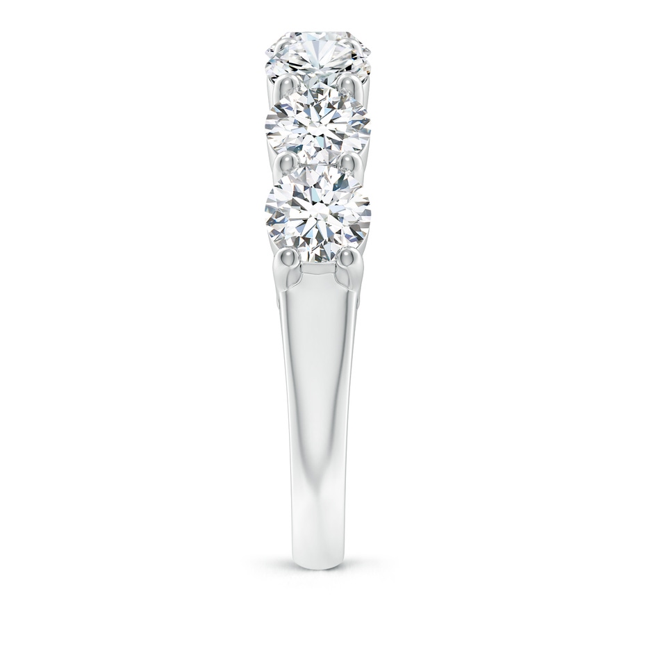 5.1mm GVS2 Half Eternity Seven Stone Diamond Wedding Band in P950 Platinum side 299