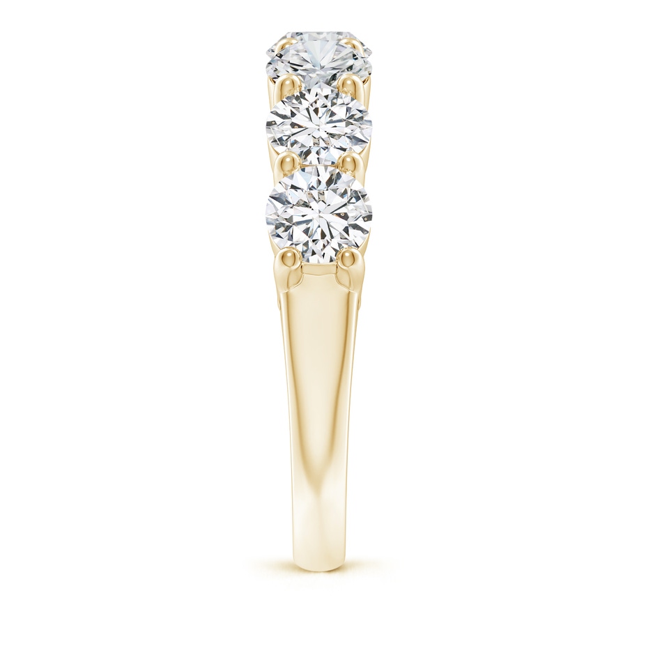 5.1mm HSI2 Half Eternity Seven Stone Diamond Wedding Band in Yellow Gold side 299