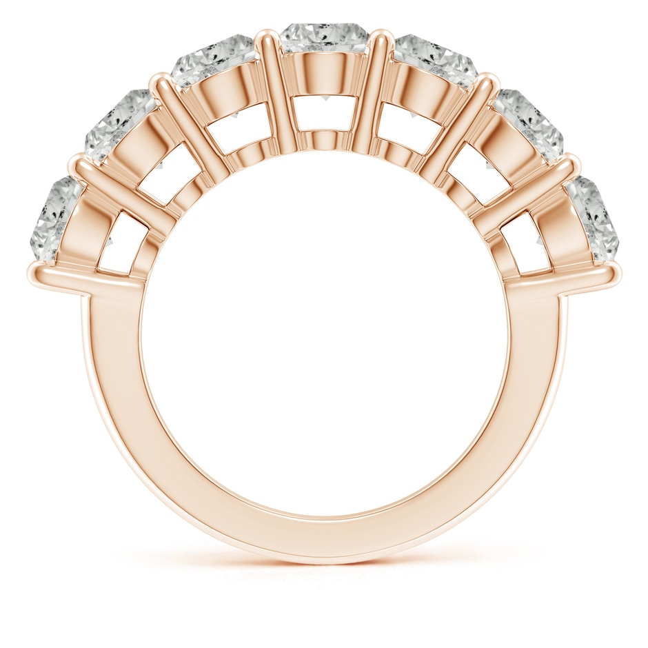 5.1mm KI3 Half Eternity Seven Stone Diamond Wedding Band in Rose Gold side 199