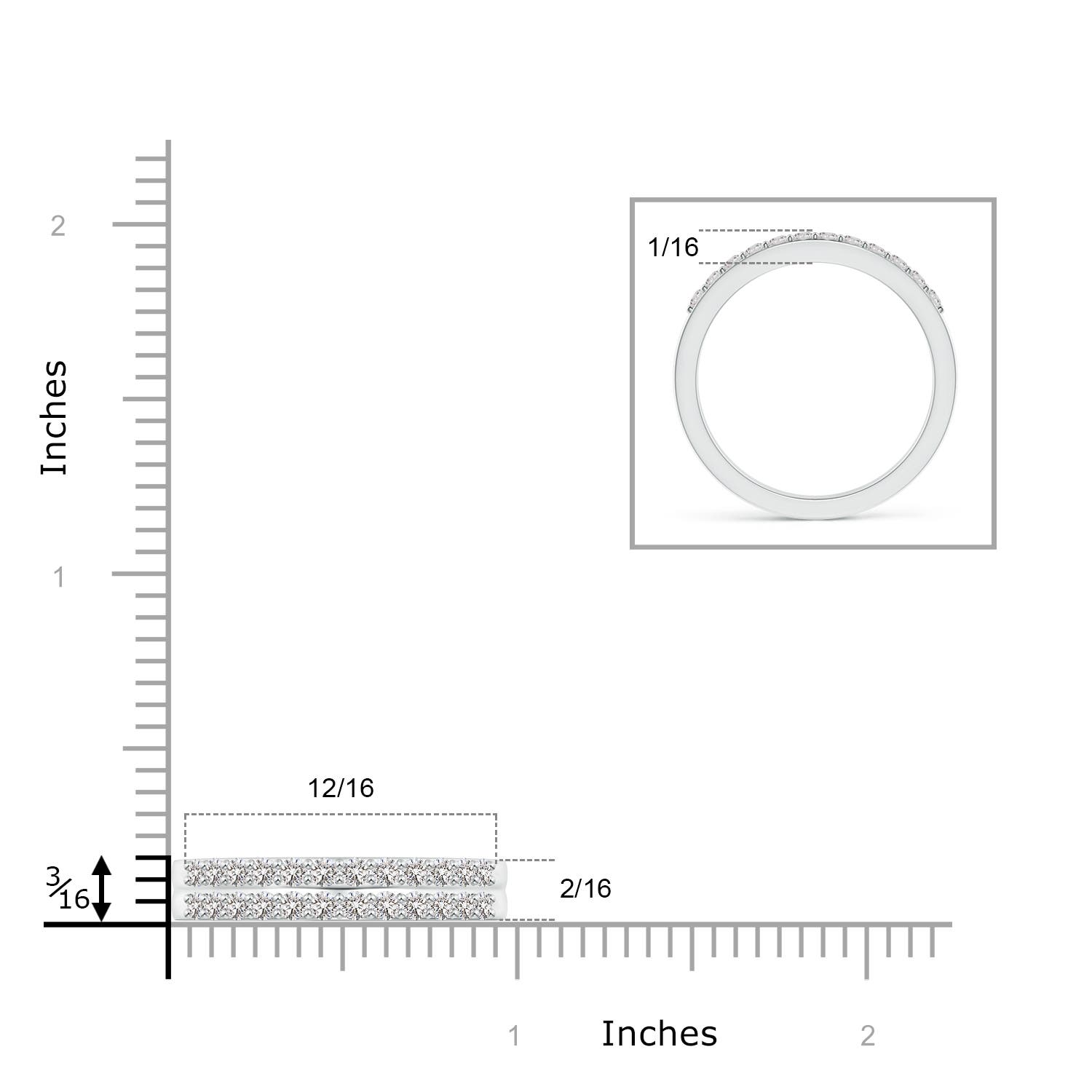 I-J, I1-I2 / 0.5 CT / 14 KT White Gold