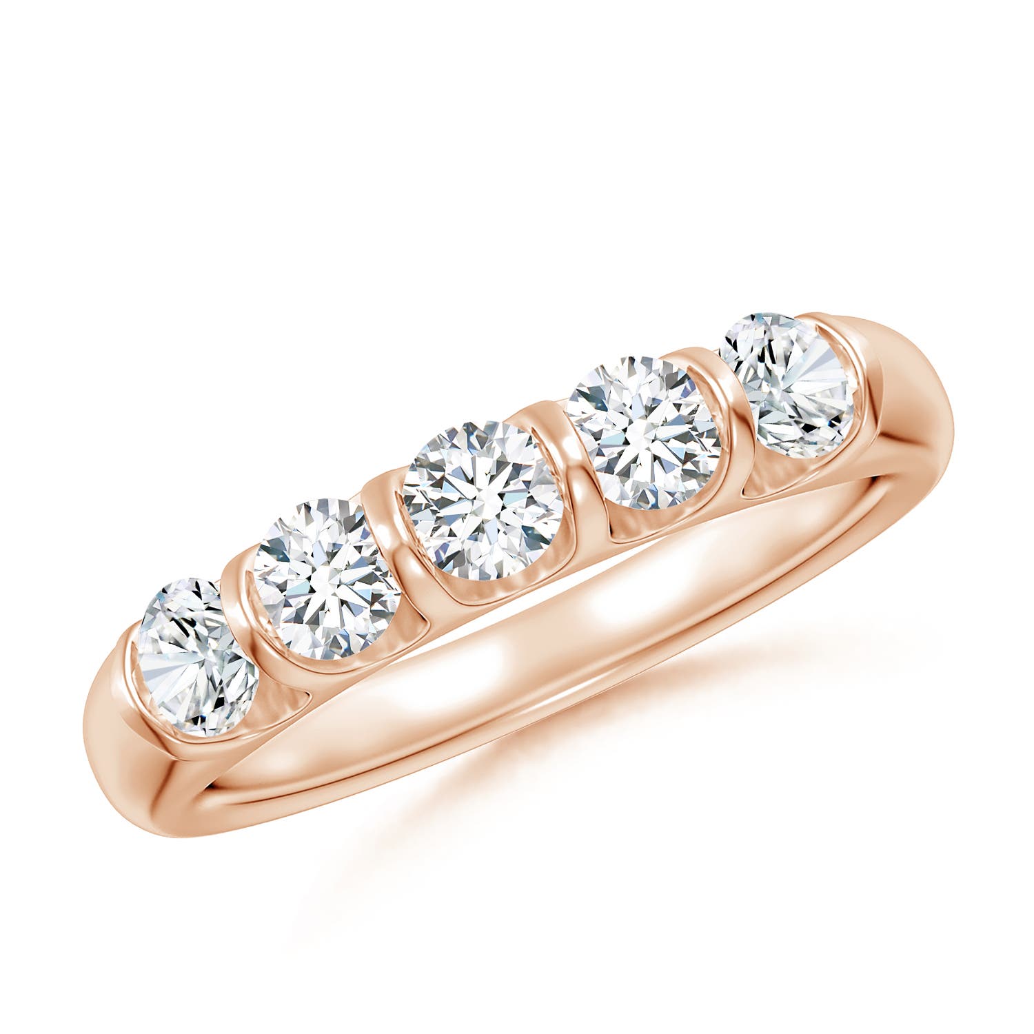 G, VS2 / 0.73 CT / 14 KT Rose Gold