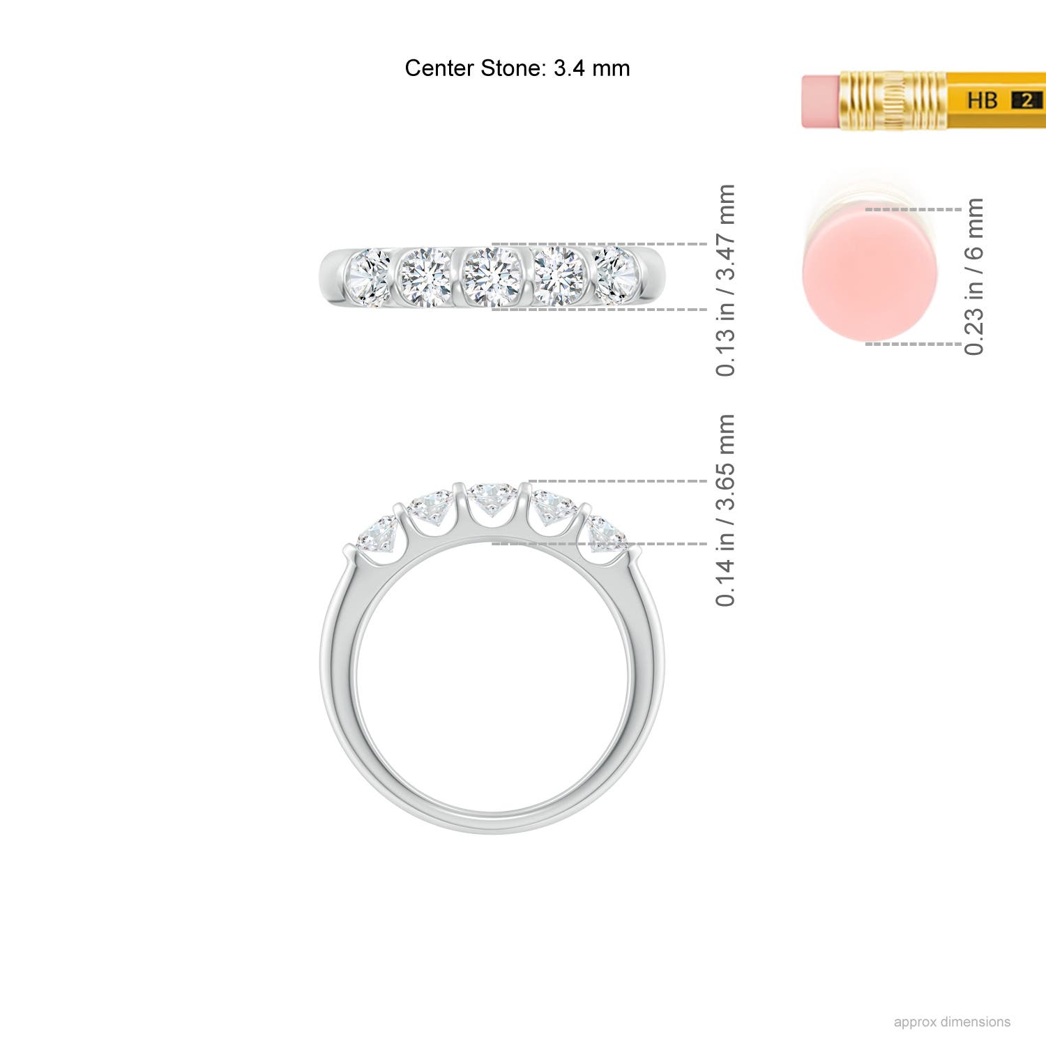 G, VS2 / 0.73 CT / 14 KT White Gold